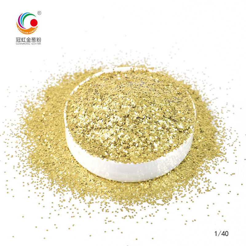 Polvere di glitter colorato di alluminio di plastica industriale per iniezione a granel