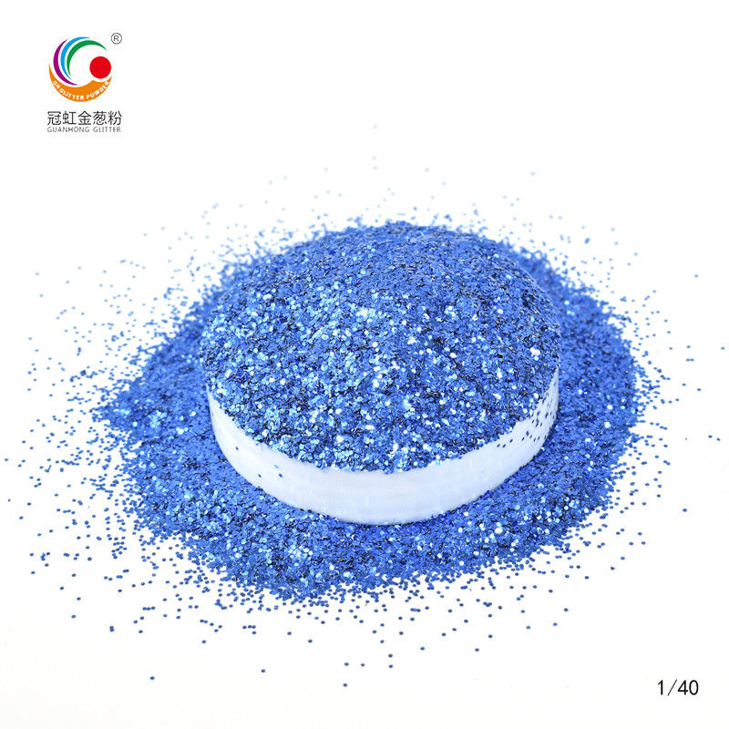 Polvere di alluminio colorato resistente al calore di colore Hex Glitter viola 0.2mm-1.0mm
