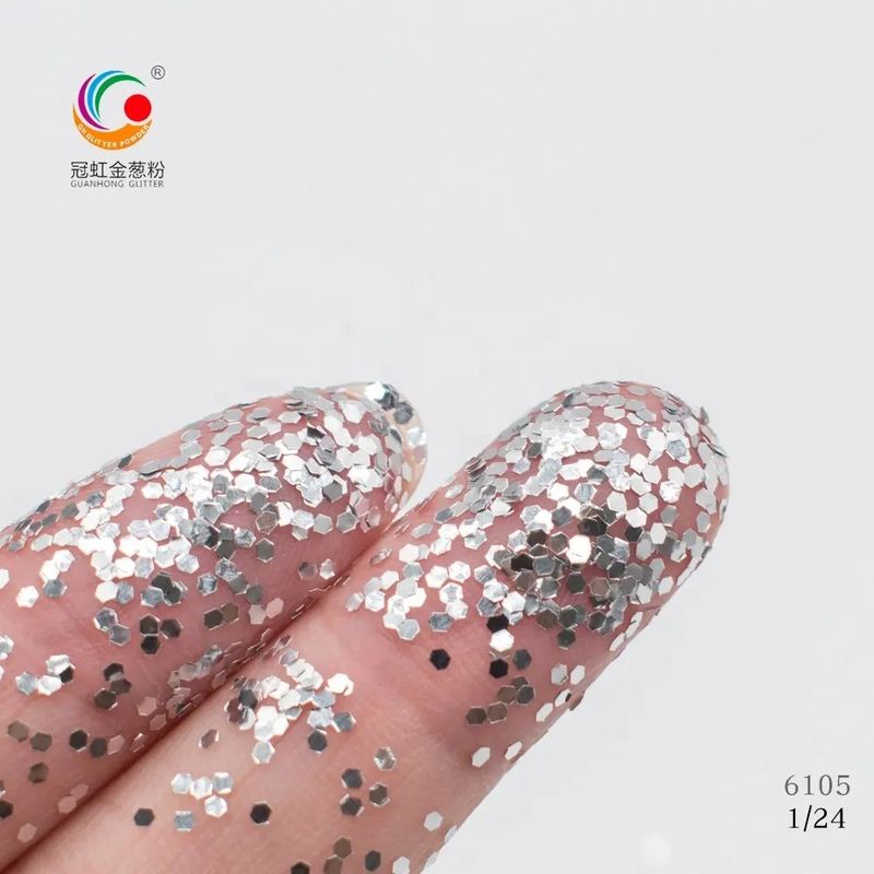 Iniezione Holo Glitter Lip Gloss Super Flash Holographic Silver Loose PS AS ABS PE PP PC