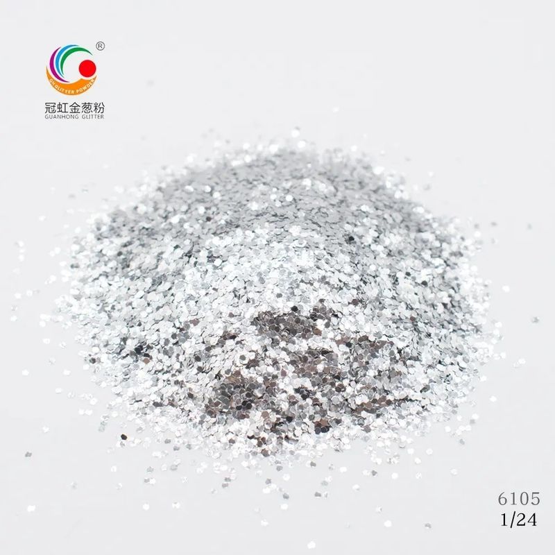 Iniezione Holo Glitter Lip Gloss Super Flash Holographic Silver Loose PS AS ABS PE PP PC