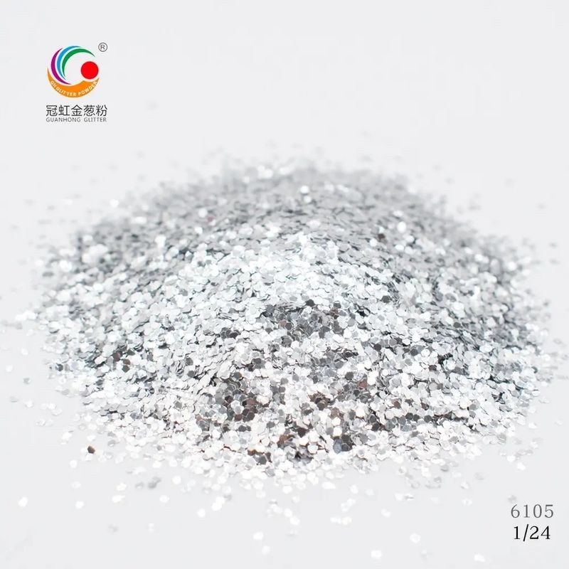 Iniezione Holo Glitter Lip Gloss Super Flash Holographic Silver Loose PS AS ABS PE PP PC
