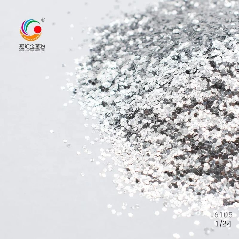 Iniezione Holo Glitter Lip Gloss Super Flash Holographic Silver Loose PS AS ABS PE PP PC
