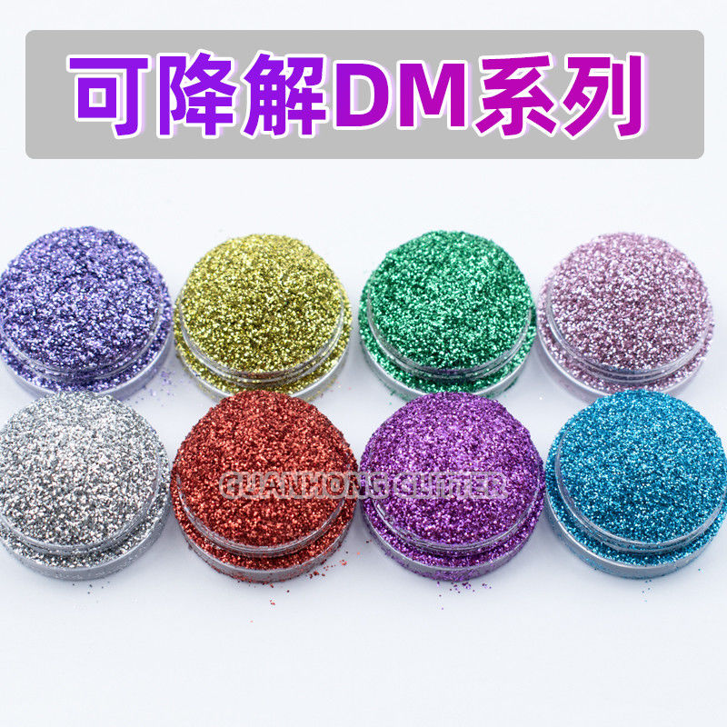 Disesuaikan PLA Biodegradable Glitter Bulk Powder Untuk Makeup Dekorasi Natal