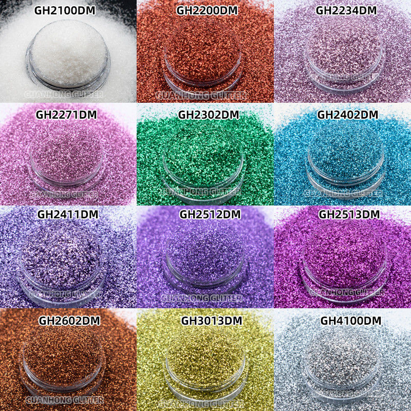 Disesuaikan PLA Biodegradable Glitter Bulk Powder Untuk Makeup Dekorasi Natal