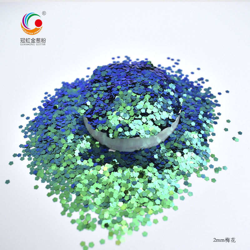 Multicolors Chameleon Glitter Powder Lolos Glitter Bulk Untuk Nail Art Hadiah