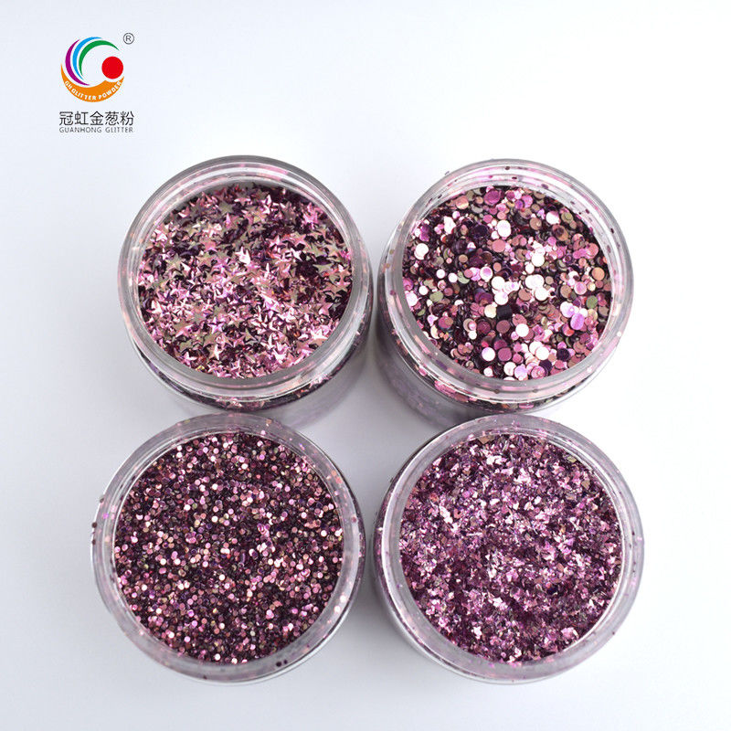 Lumpuh Reflective Chameleon Lumpuh Mata Glitter Powder Untuk Kuku Star Heart Printing Dekorasi