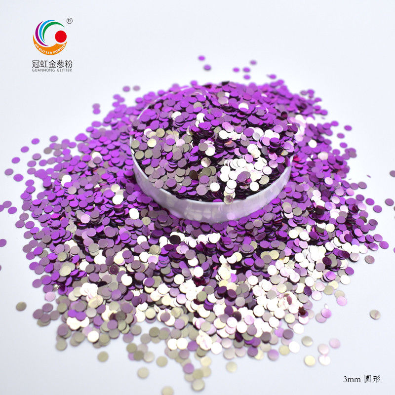Nail Art Chameleon Glitter Powder Lose Sparkles Ungu Putih Emas Untuk Pencetakan Hand Cardstock