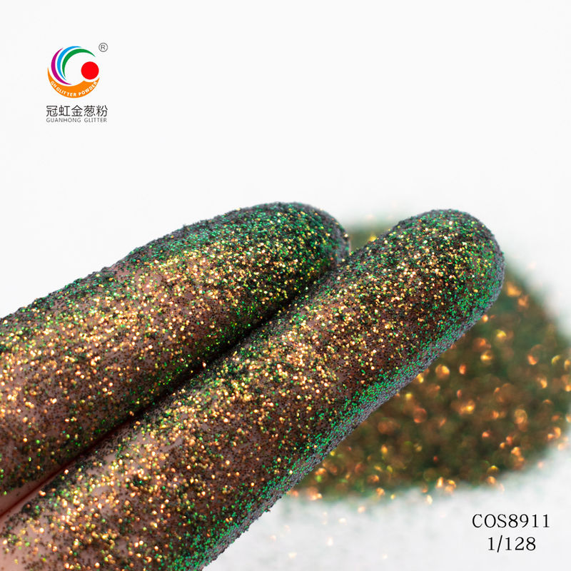 Disegno di lusso Cameleon Peacock Colori campione gratuito Cosmetico polvere luccicante per Halloween trucco e nail art OEM/OEM ingrosso