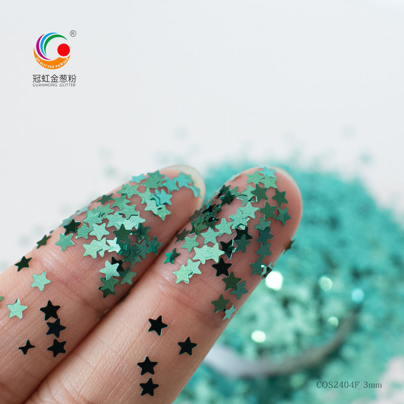 Tambahkan Kecantikan Ke Makeup Sehari-hari Anda Dengan Serbuk Glitter Bentuk Khusus PET Berwarna-warni dan Stiker Kuku