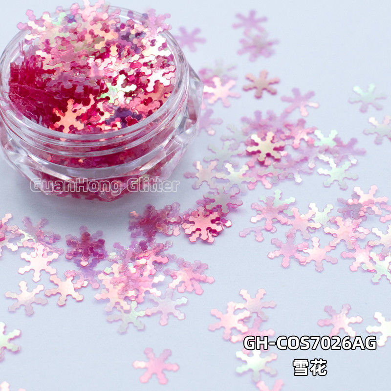 Fashion Glitter ODM/OEM Kuku Sequin Pigmen Kupu-kupu Plum Blossom Snowflake Bentuk Glitter Powder Kosmetik Grade Makeup Dream Coating 2mm