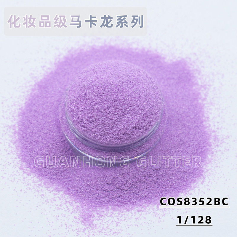 Pigmen halus untuk dekorasi pernikahan dan make-up Lembut berkilau Macaron Warna Kosmetik Berkualitas Glitter Powder dalam Desain Hexagon