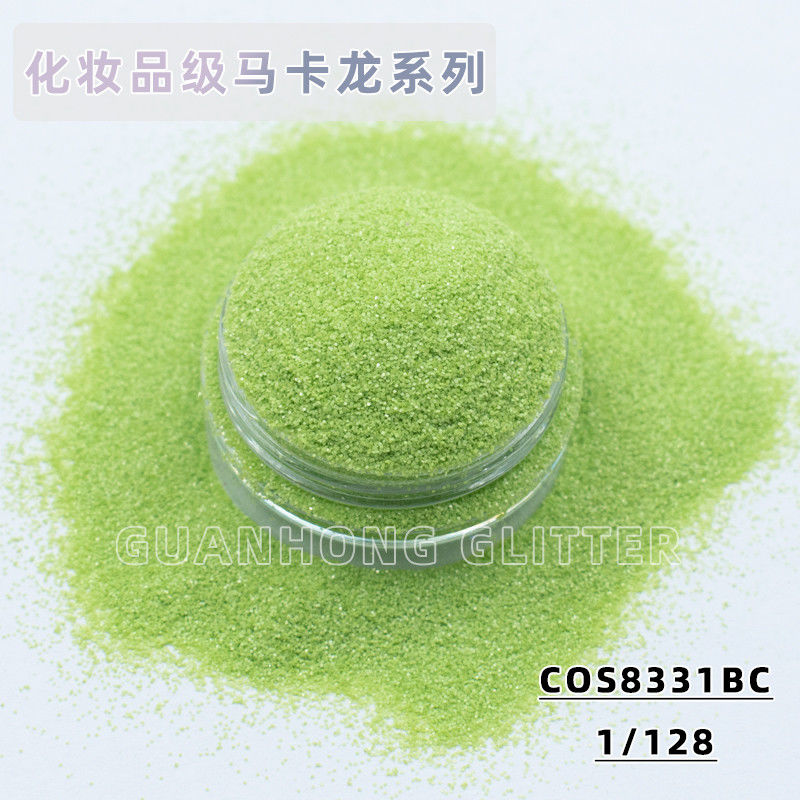 Pigmen halus untuk dekorasi pernikahan dan make-up Lembut berkilau Macaron Warna Kosmetik Berkualitas Glitter Powder dalam Desain Hexagon