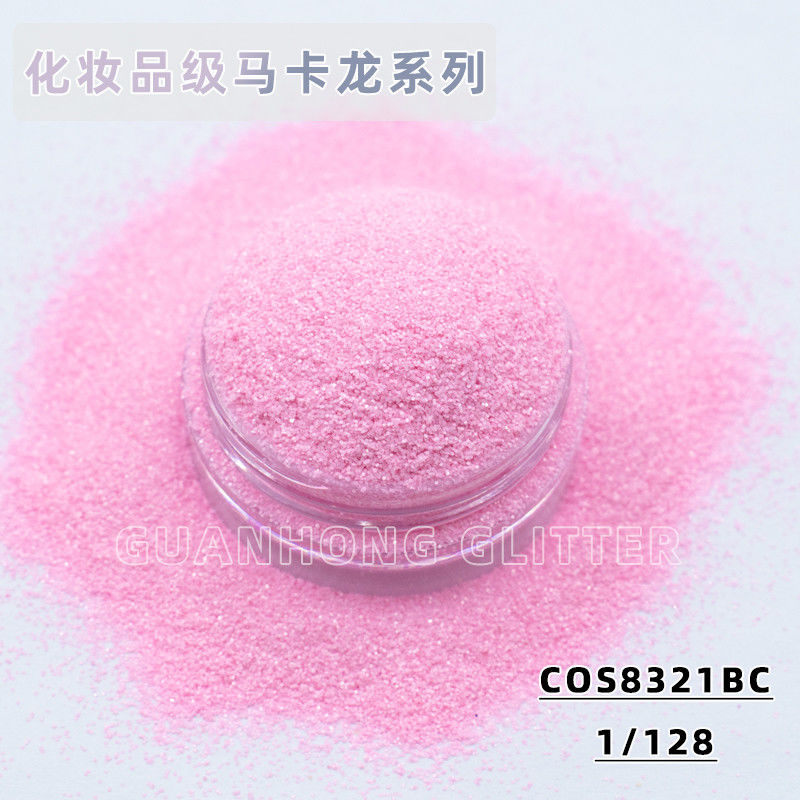 Pigmen halus untuk dekorasi pernikahan dan make-up Lembut berkilau Macaron Warna Kosmetik Berkualitas Glitter Powder dalam Desain Hexagon