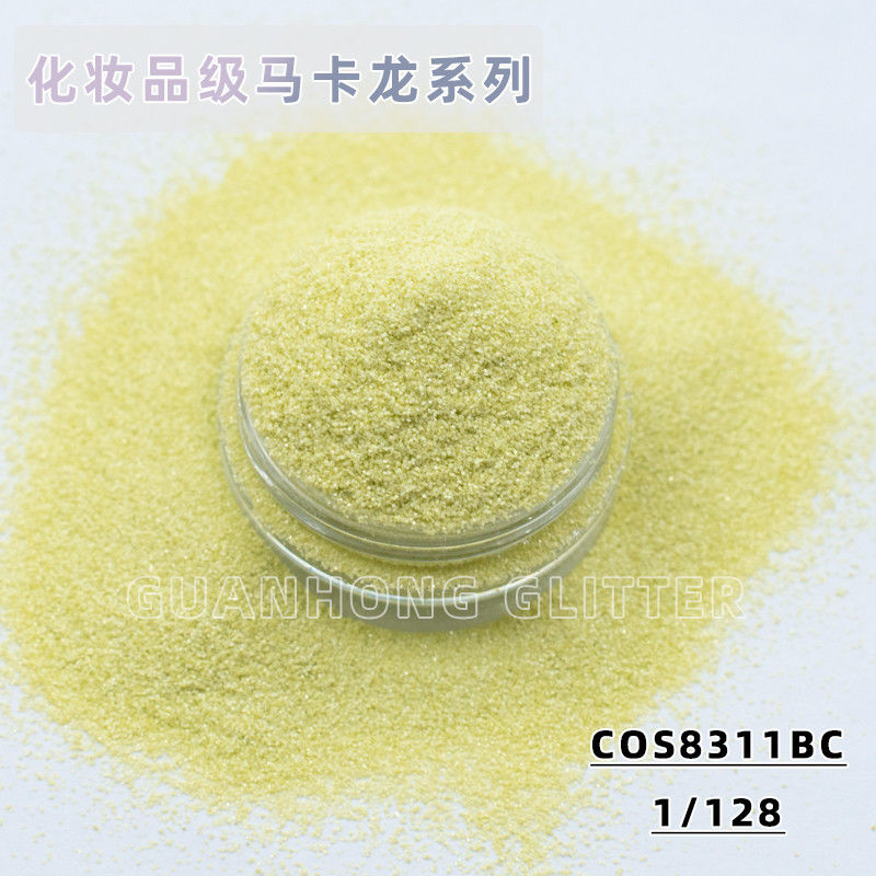 Pigmen halus untuk dekorasi pernikahan dan make-up Lembut berkilau Macaron Warna Kosmetik Berkualitas Glitter Powder dalam Desain Hexagon