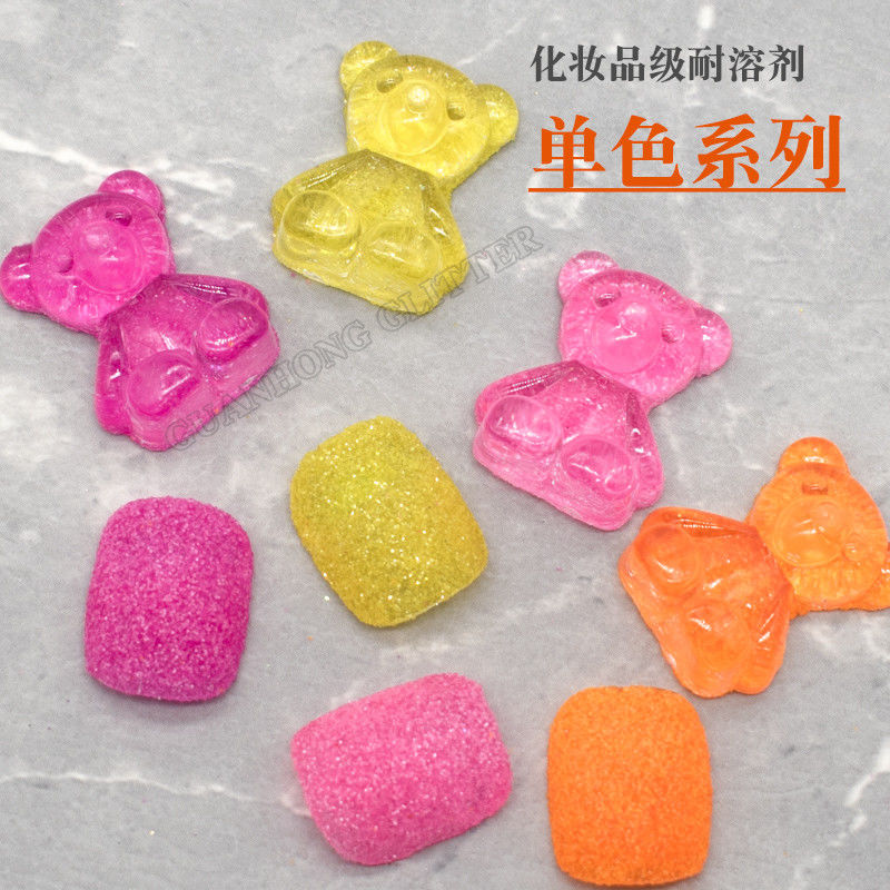 FASHION Colori fluorescenti fini freschi e dolci Polvere luccicante di qualità cosmetica per decorazioni labiali Resistente ai solventi Artesia delle unghie da sposa
