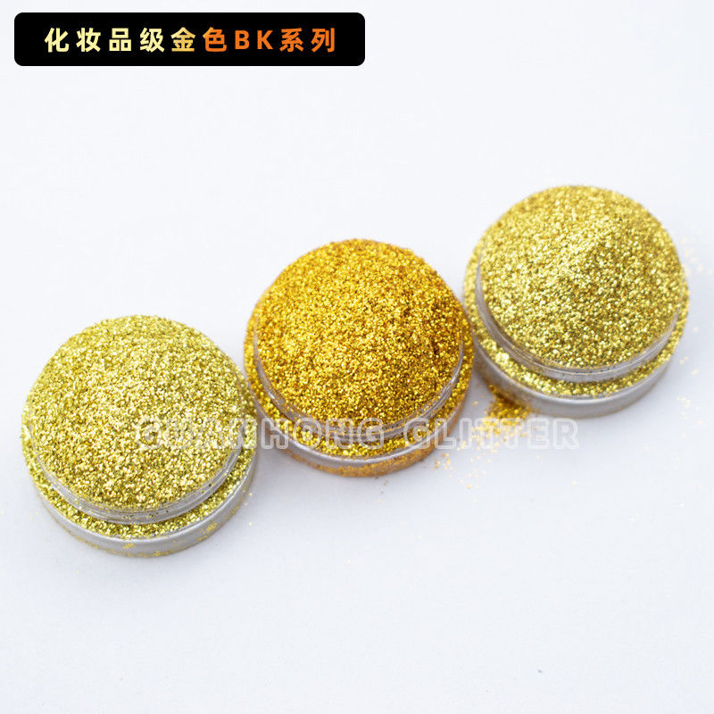 Personalize Golden Glitter Powder Pilihan Populer untuk DIY Kuku Pengantin dan Cosplay Makeup Dekorasi Liburan