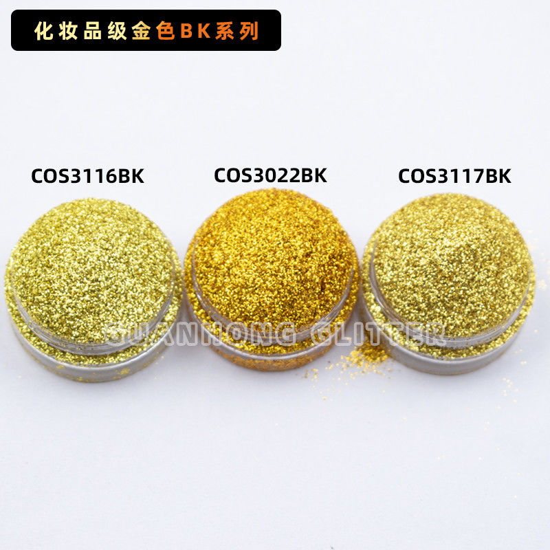Personalize Golden Glitter Powder Pilihan Populer untuk DIY Kuku Pengantin dan Cosplay Makeup Dekorasi Liburan