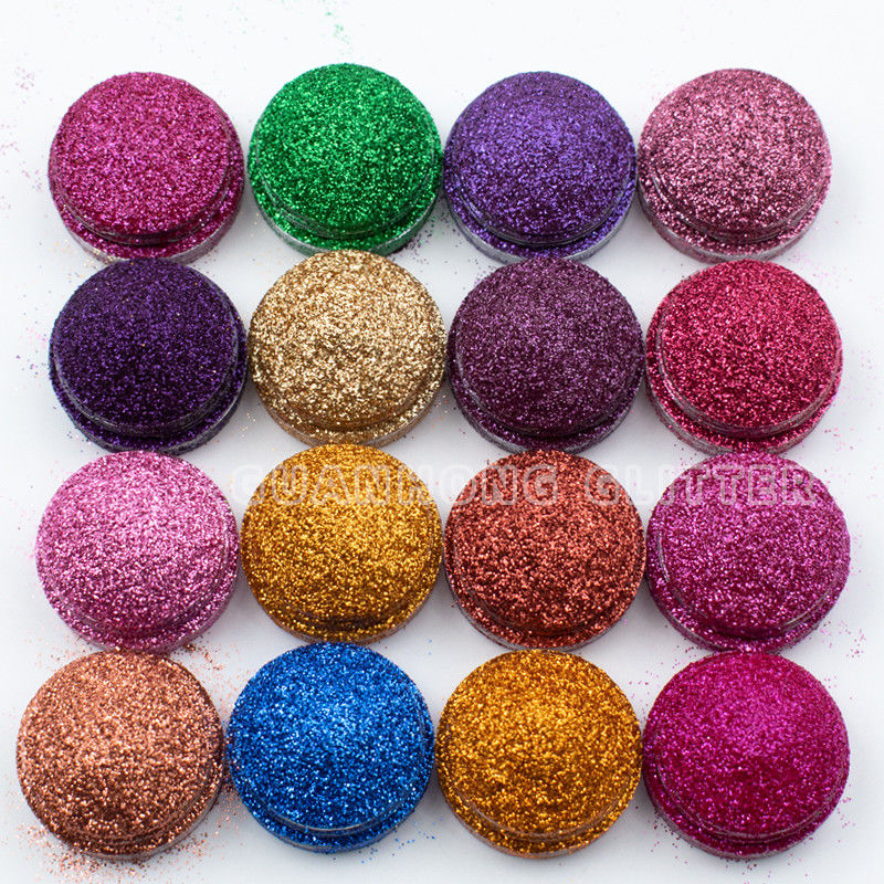 Metallic Rainbow Purple Eye Glitter Powder Untuk Makeup Tubuh