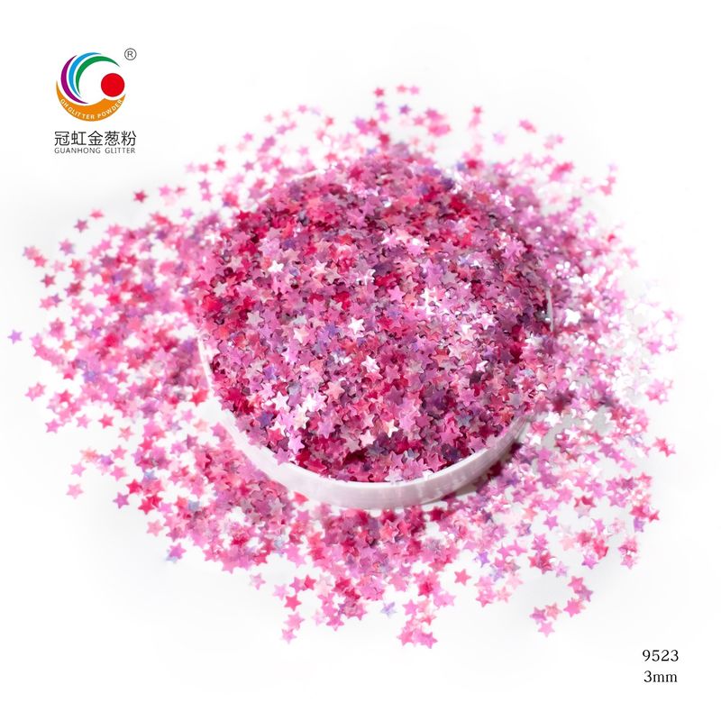 Delivery Period To Be Negotiated Heart Shaped Chunky Ink Pink Glitter Powder for Wedding Decoration Supplies