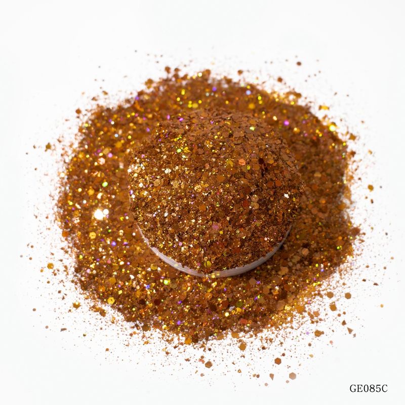 Fine Holographic Rainbow Chunky Glitter Mix Laser Powder Untuk Dekorasi Halloween Tubuh