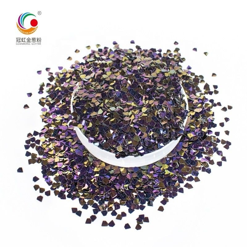 3D Diamonds Colorful PET Crystal Glitter for Wedding Christmas Decoration Supplies and Nail Art