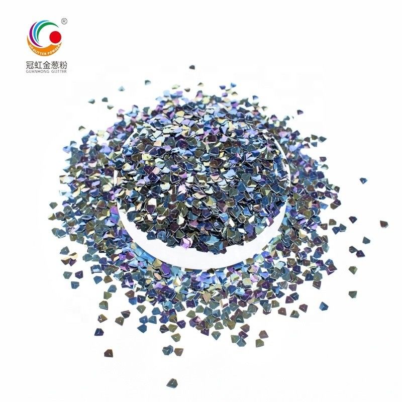 3D Diamonds Colorful PET Crystal Glitter for Wedding Christmas Decoration Supplies and Nail Art