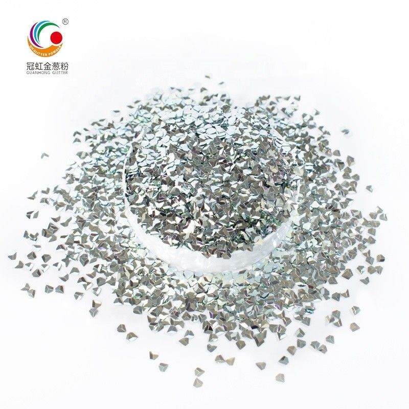 3D Diamonds Colorful PET Crystal Glitter for Wedding Christmas Decoration Supplies and Nail Art