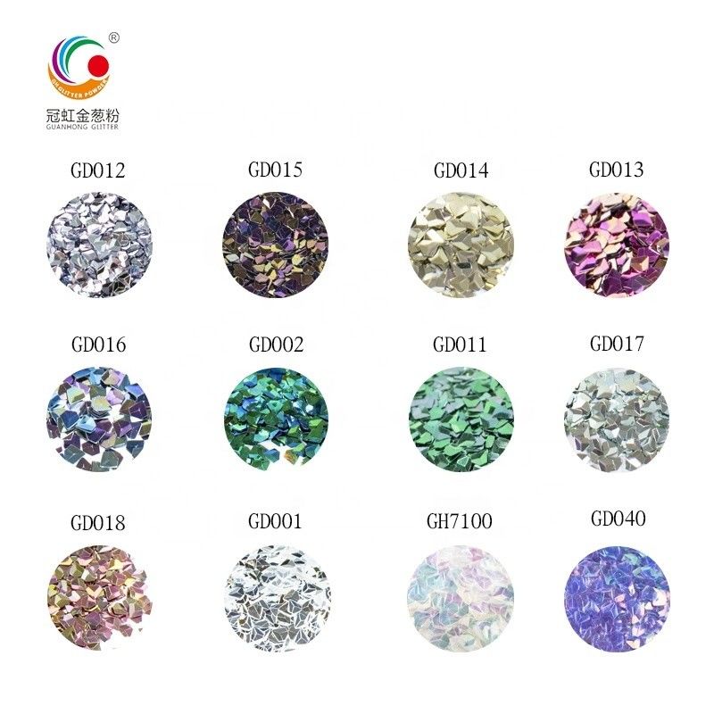 3D Diamonds Colorful PET Crystal Glitter for Wedding Christmas Decoration Supplies and Nail Art