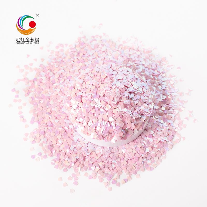 3D Diamond Loose Chunky Reflective Glitter Powder Peacock Blue Untuk Kerajinan Dekorasi Mata Kuku