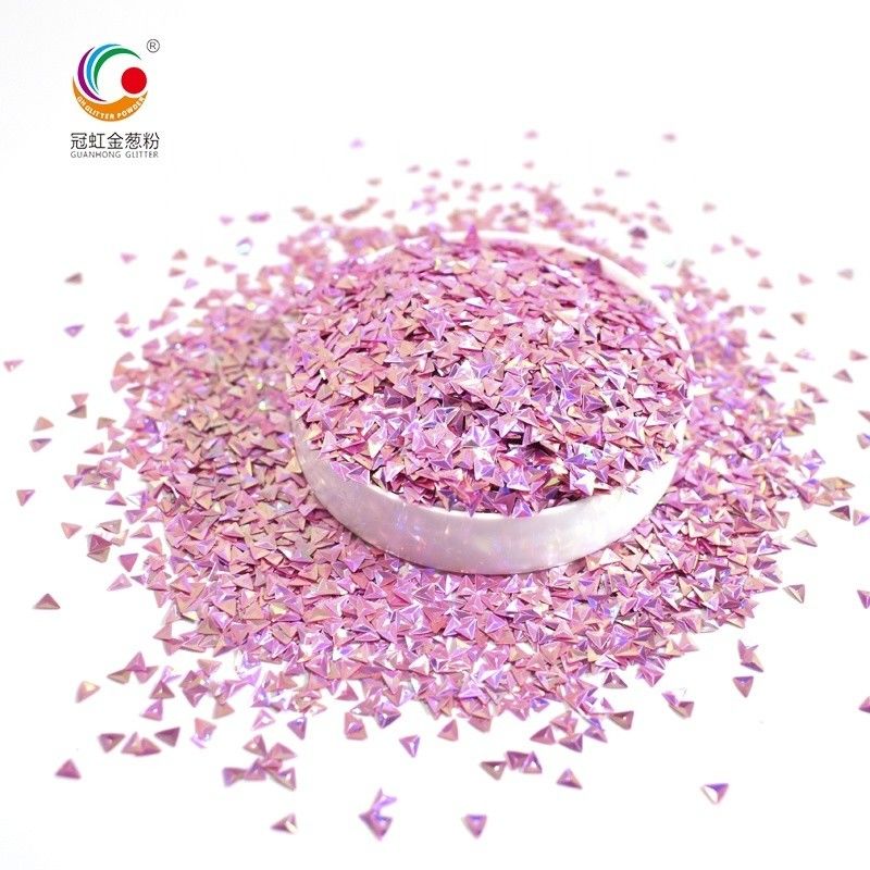 Warna-warna 3D Neon Nail Glitter debu Sequin Pigmen Body Powder berkilauan