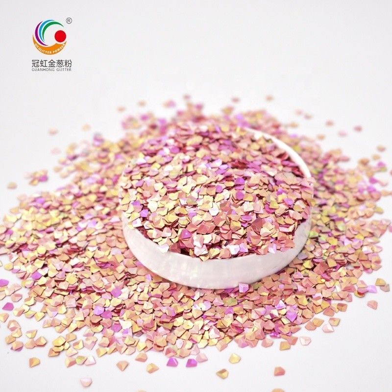 Warna-warna 3D Neon Nail Glitter debu Sequin Pigmen Body Powder berkilauan