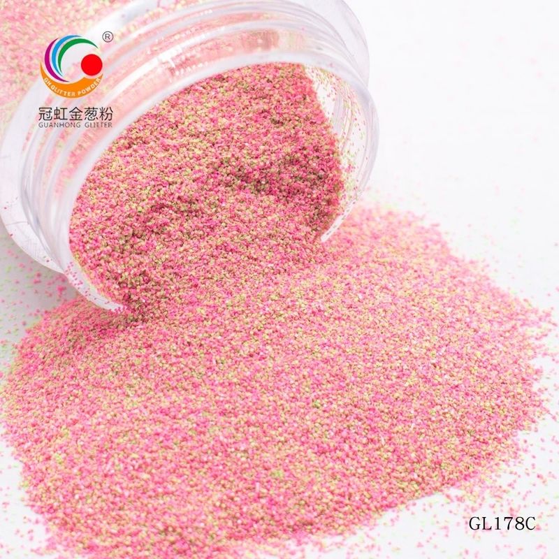 Ultra Fine Polyester Hexagonal Multicolor Glitter Powder Mix Sugar Color Dekorasi Natal Luar Ruangan