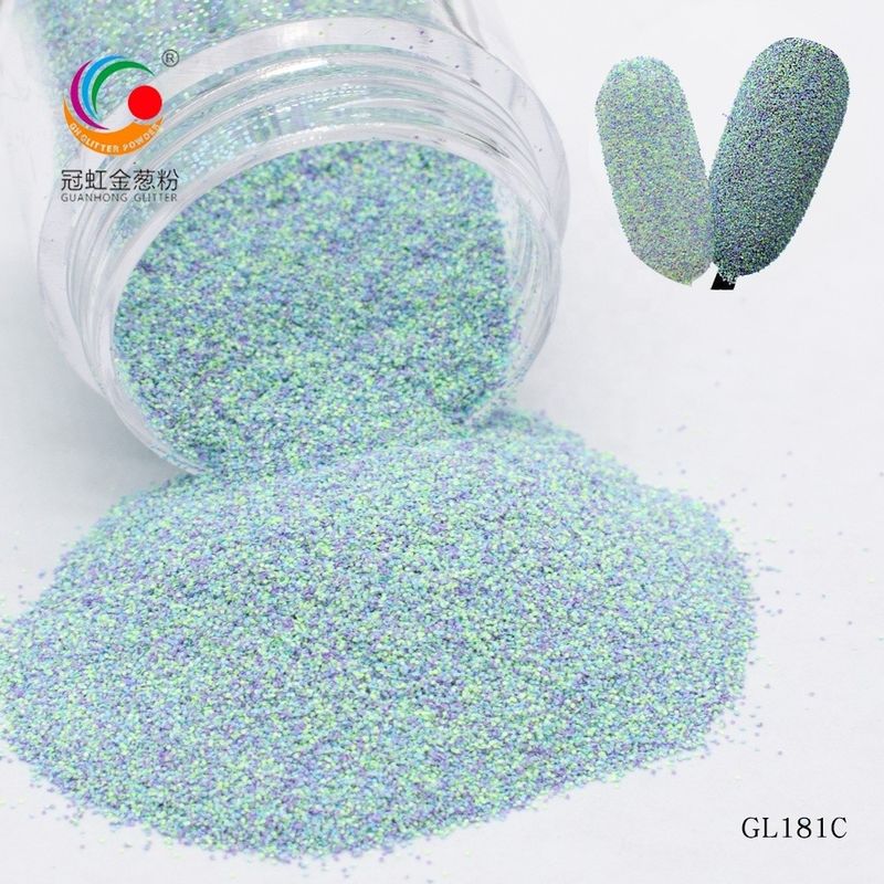 Ultra Fine Polyester Hexagonal Multicolor Glitter Powder Mix Sugar Color Dekorasi Natal Luar Ruangan