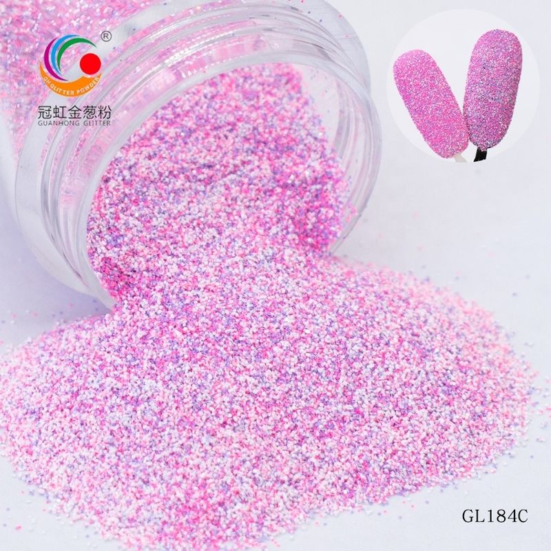 Ultra Fine Polyester Hexagonal Multicolor Glitter Powder Mix Sugar Color Dekorasi Natal Luar Ruangan