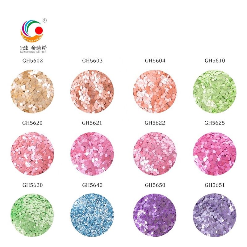 Perlengkapan Dekorasi Natal Bulk Mica PET Glitter Powder Untuk Makeup OEM