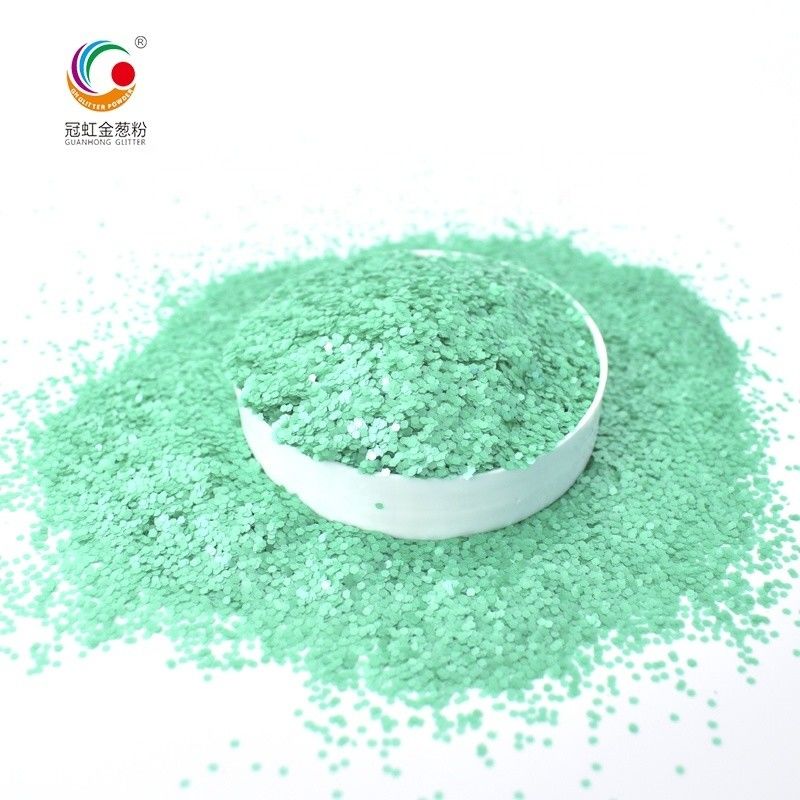 PET Diamond Green Silver Glitter Powder Dekorasi Natal Untuk Nail Art Lip Gloss