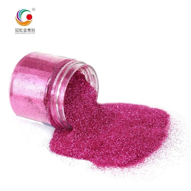 Bulk Extra Fine Pink Eyeshadow PET Glitter Powder Sparkle Untuk Lapisan Kulit Tubuh