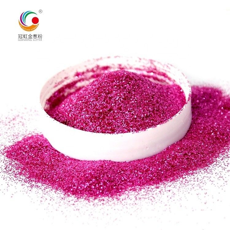 Bulk Extra Fine Pink Eyeshadow PET Glitter Powder Sparkle Untuk Lapisan Kulit Tubuh