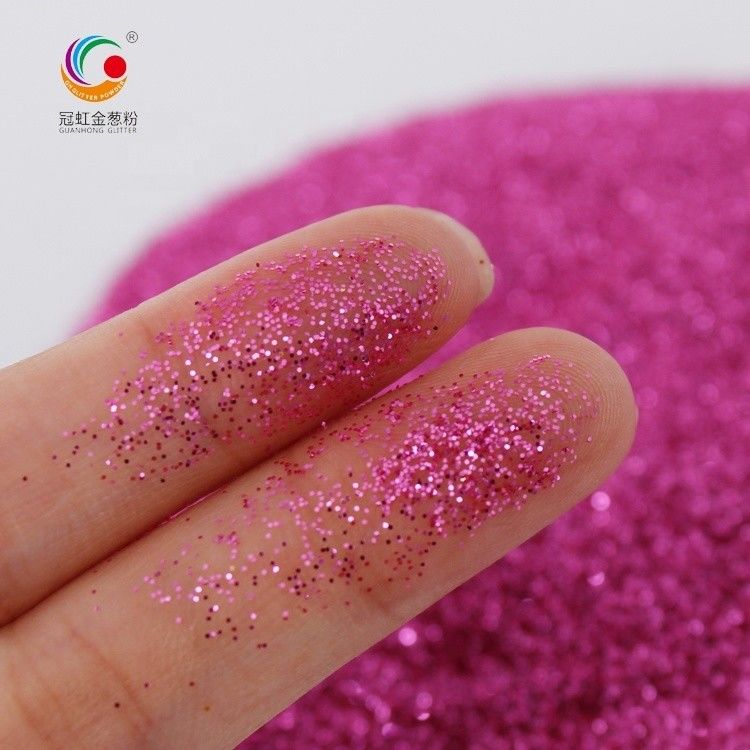 Bulk Extra Fine Pink Eyeshadow PET Glitter Powder Sparkle Untuk Lapisan Kulit Tubuh