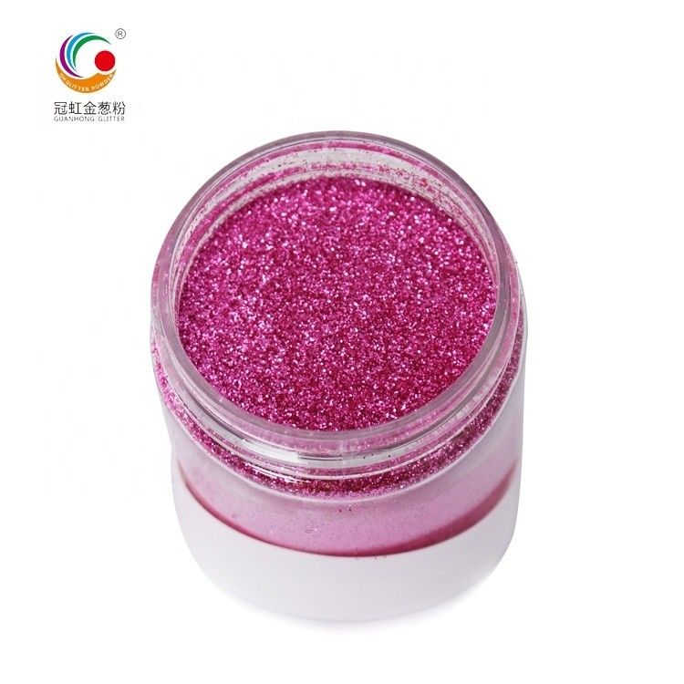 Bulk Extra Fine Pink Eyeshadow PET Glitter Powder Sparkle Untuk Lapisan Kulit Tubuh