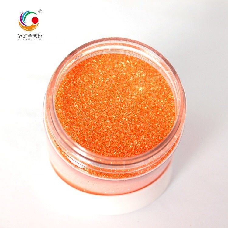 GH5220 Orange Rainbow Extra Fine Bulk PET Hexagonal Glitter Powder Christmas Decoration Supplies for Nail Art Makeup Sale