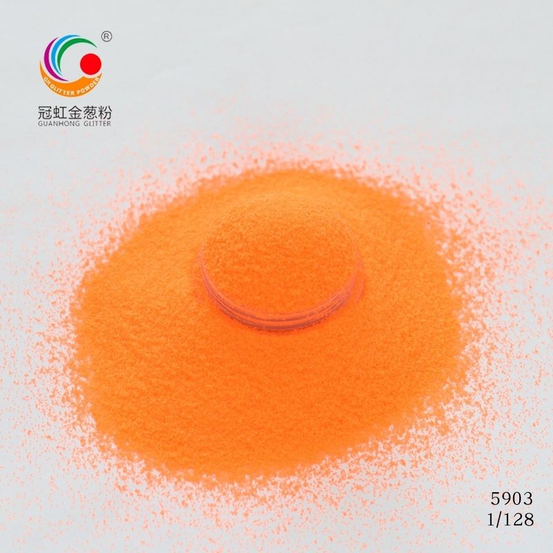 Print Method colors Fluorescent Glitter Powder for Christmas Decorations and Printing Crafts 1/8