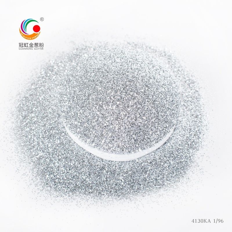 PET Hexagon Glitter Powder Ultra Bright and Noble Silver for High Decoration Tile Grout Bulk