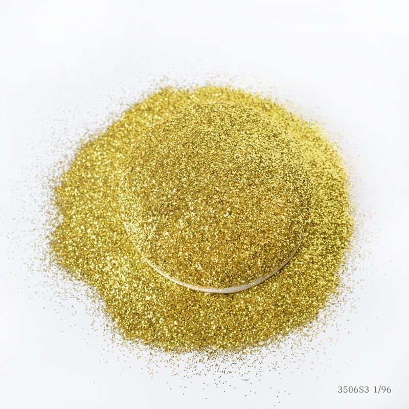 GH3506S3 Bulk Ultra Thin Ultra Bright Noble Gold Hexagonal Glitter Powder for Christmas Decoration Supplies Tile Grout