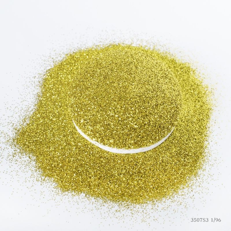 GH3506S3 Bulk Ultra Thin Ultra Bright Noble Gold Hexagonal Glitter Powder for Christmas Decoration Supplies Tile Grout
