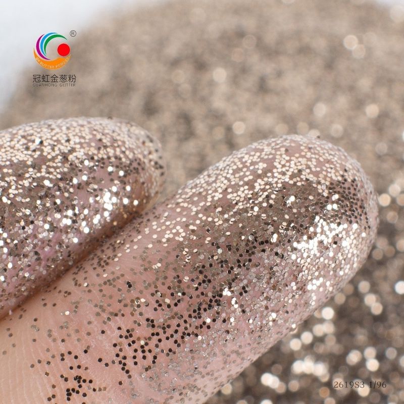 Bulk Ultra Thin Ultra Bright Brown Hexagonal Glitter Powder for Tile Grout Christmas Item Type Indoor Christmas Decoration