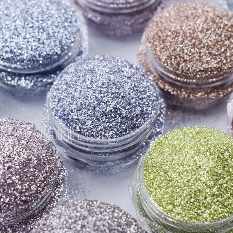 Teal Purple Chunky Hexagon Solvent Resistant Glitter Dust Oil Berbasis Untuk Kerajinan DIY