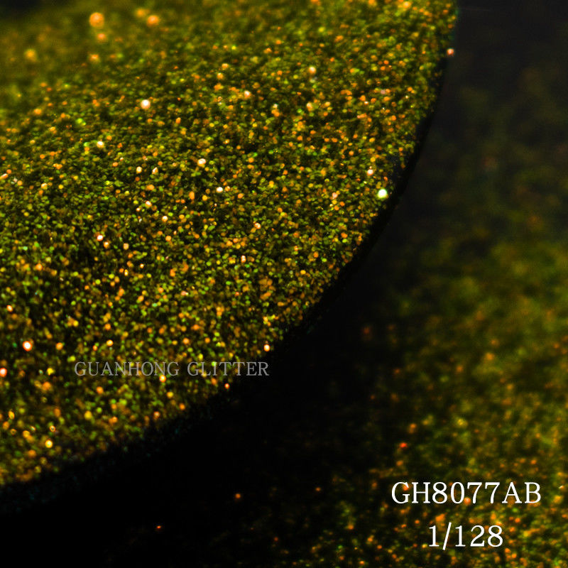 Halloween Solvent Resistant Aurora Chunky Polyester Glitter Powder Untuk Cat Coating Ink