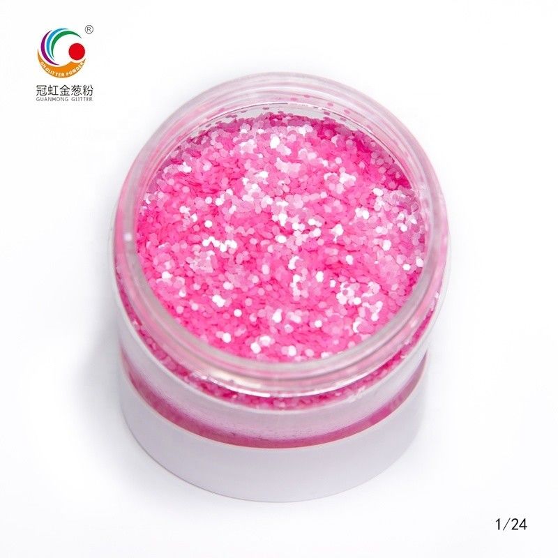 PET Chunky Solvent Resistant Glitter Powder Diamond Plum Festival Dekorasi Ulang Tahun