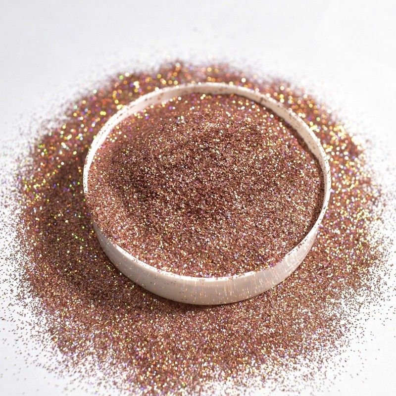 Laser Iridescent Green Chunky Solvent Resistant Glitter Ramah Lingkungan Untuk Tinta Pencetakan Tubuh